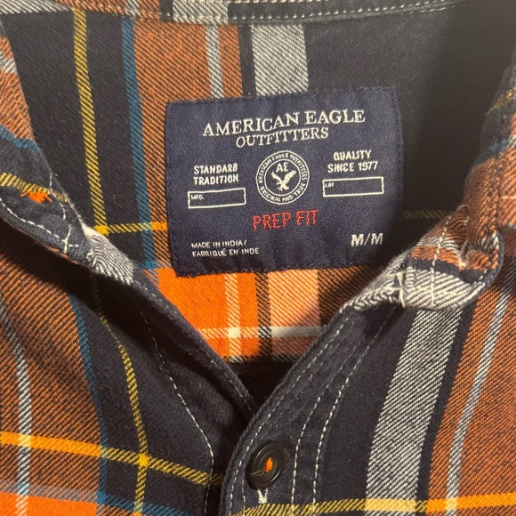 American Eagle Men’s Flannel size Medium - Picture 2 of 4